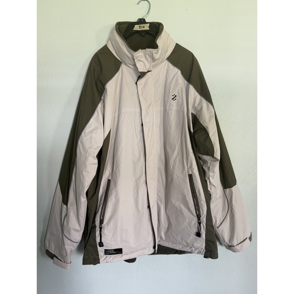 IZOD men's windbreaker rain ski jacket winter coat snowboard Sz XL